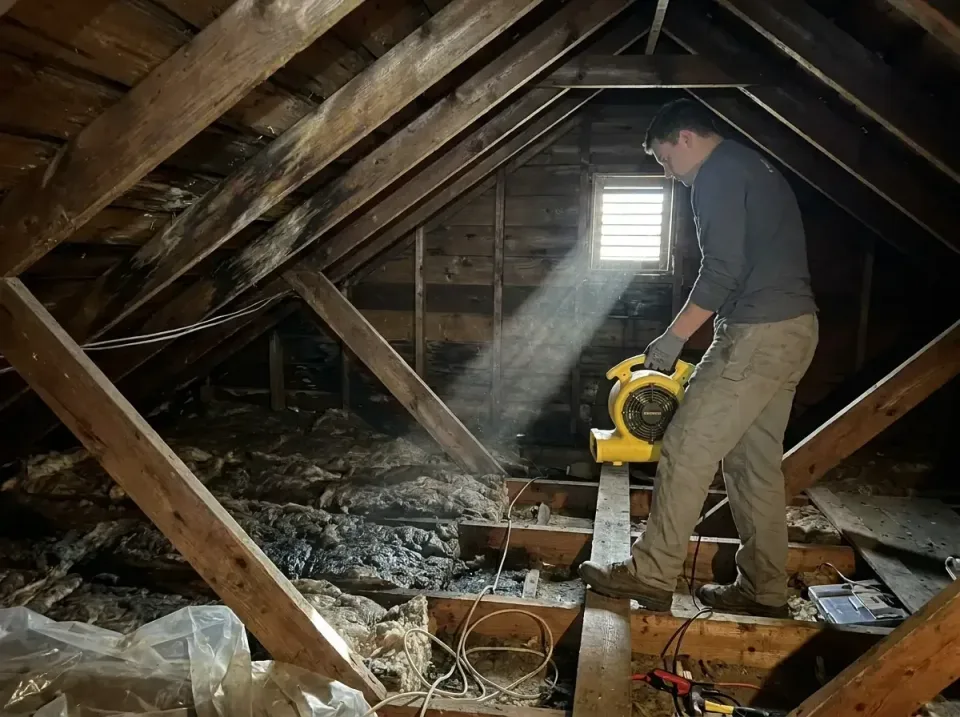 attic-water-damage-drying-proc-007 — frequently asked questions, Emergency Water Extraction & 24/7 Flood Response in Village…